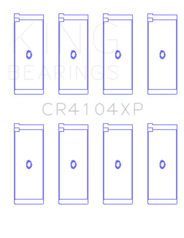 King Engine Bearings Audi/VW 83-03 1.6L/1.8L/2.0L Performance Rod Bearing Set - Size STDX