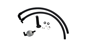J&amp;L 22-25 Toyota Tundra, 23-25 Sequoia 3.5L Turbo Oil Separator 3.0 Driver Side - Clear Anodized