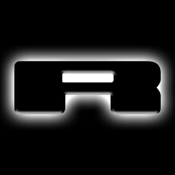 ORACLE Lighting Insignias de letras LED iluminadas universales - Acabado de superficie negro mate - R