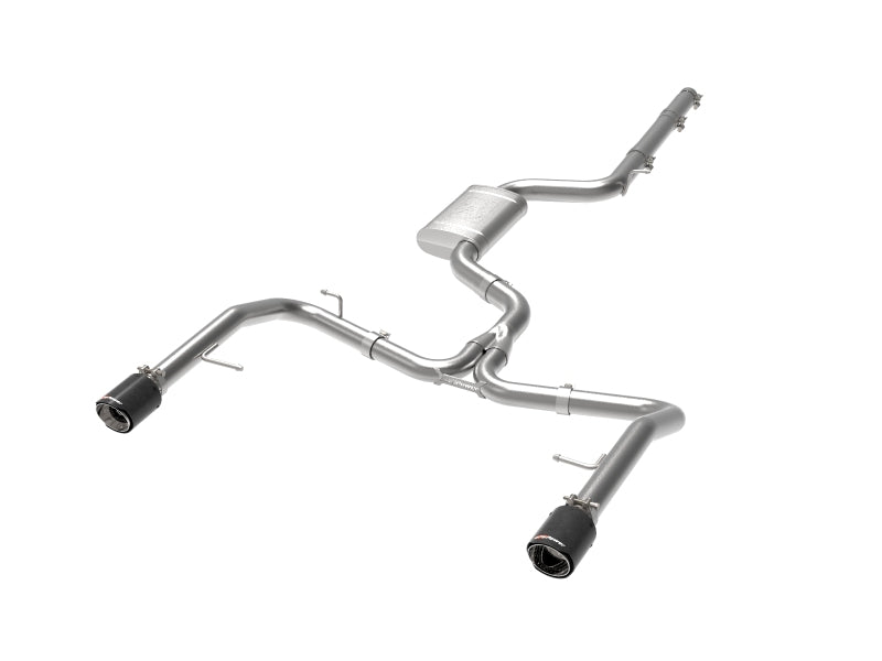 afe 19-21 VW Jetta GLI (MKVII) L4-2.0L (t) MACH Force-Xp 304 SS Sistema de escape Cat-Back Puntas de carbono