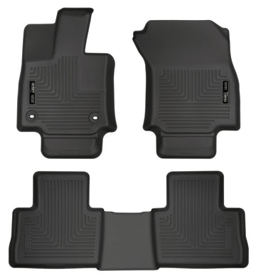 Husky Liners 2019 Toyota RAV4 Weatherbeater Revestimientos negros para el piso del asiento delantero y segundo