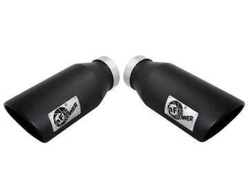 aFe Diesel Exhaust Tip Bolt On Black 4in Inlet x 6in Outlet x 15in