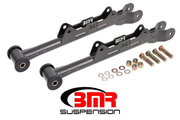 BMR 10-15 Camaro de quinta generación Chrome Moly sin ajuste. Brazos de control inferiores traseros (Delrin) - Hammertone negro