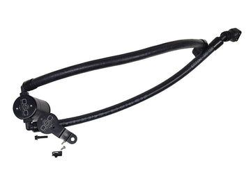 J&amp;L 2020-2022 Ford Explorer 3.0L EcoBoost Separador de aceite 3.0 Lado del pasajero - Negro anodizado