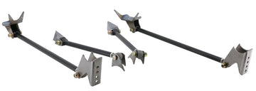 Ridetech Kit universal de 4 eslabones triangulados soldados con recubrimiento en polvo negro