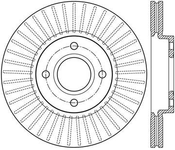 StopTech 2014 Ford Fiesta Rotor de freno ranurado de disco delantero izquierdo