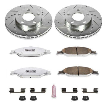 Power Stop 99-04 Ford Mustang delantero Z26 Street Warrior kit de freno