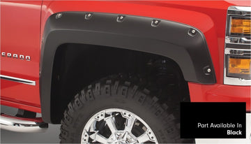 Bushwacker 16-18 Chevy Silverado 1500 Fleetside bolsillo estilo bengalas 4 piezas 69.3 pulgadas cama - negro