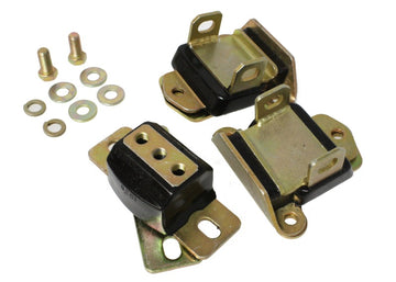 Energy Suspensión 67-72 Camaro/64-72 Chevelle/63-82 Corvette Black Zinc 2 Motor y 1 Trans Mount Set