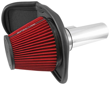 Spectre 11-15 Chevy Cruze 1.4L Kit de admisión de aire - Pulido con filtro rojo
