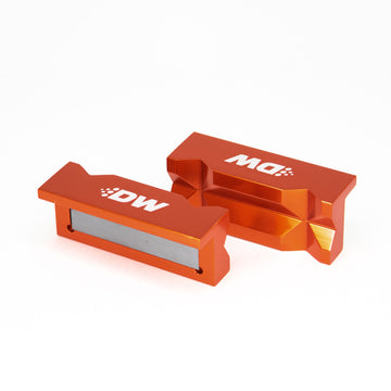 DeatschWerks 4 pulgadas. Mordazas blandas de aluminio con imán - Anodizado naranja
