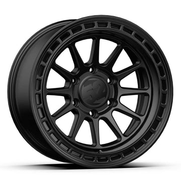quince52 Range HD 17x8.5 6x135 0mm ET 87.1mm Rueda negra de asfalto con orificio central