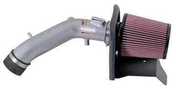 K&amp;N 05-07 Honda Accord L4-2.4L Entrada de ariete corta Silver Typhoon