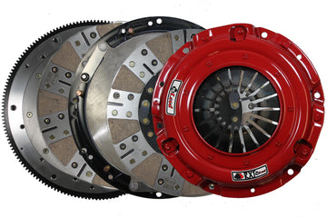 McLeod RXT Kit de embrague de doble disco con volante de acero - Mod Motor Fords con manivela de 8 pernos 1-1/8 pulgadas x 26 entradas