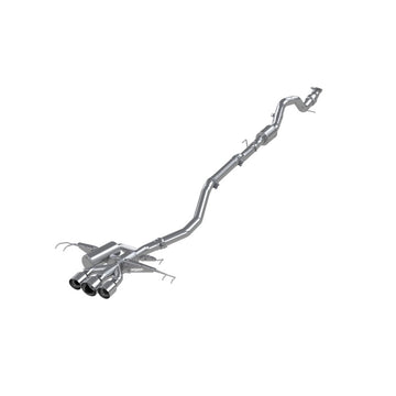 MBRP 17-22 Honda Civic Type R 2.0L T304 Acero inoxidable 3.0in Cat-Back con triple salida central
