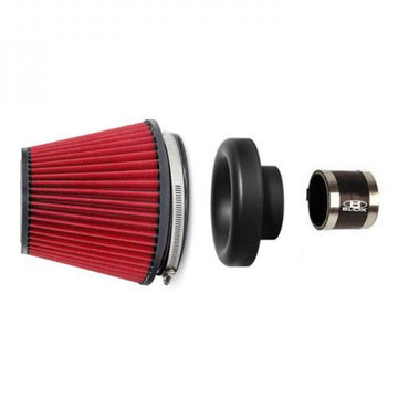 Kit de filtro BLOX Racing Performance con filtro de aire Velocity Stack de 2,5 pulgadas y manguera de silicona de 2,5 pulgadas