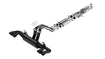 Borla 21-22 Jeep Wrangler Rubicon 392 6.4L V8 AT 4WD 4DR S-Type Escape Cat-Back - Negro recubierto