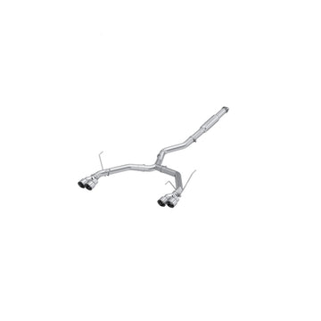 MBRP 2022+ Subaru WRX Escape de perfil de carrera con puntas cuádruples traseras divididas dobles con respaldo de gato de 3 pulgadas