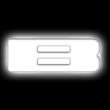 ORACLE Lighting Insignias de letras LED iluminadas universales - Acabado de superficie blanco mate - B