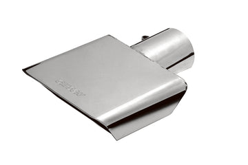 Gibson Rectángulo Sport Tip - Centro - 6x2.75in OD/2.5in Inlet/9.5in Long - Inoxidable