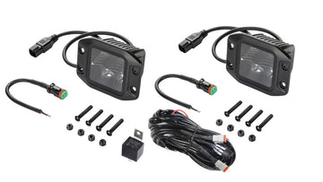 Hella Universal Black Magic Kit de cubo LED de 3,2 pulgadas - Haz de luz (montaje empotrado)