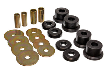 Energy Suspensión 90-94 Mitsubishi Eclipse FWD Juego de bujes de subchasis negro