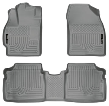 Husky Liners 10-12 Toyota Prius WeatherBeater Combo Revestimientos de piso grises