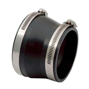 Acoplador/reductor Spectre de 4 pulgadas. a 3,5 pulgadas. (PVC) - Negro