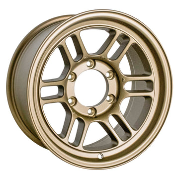 Enkei RPT1 16x8 6x139.7 Patrón de pernos +0 Offset 108.5 Diámetro Rueda de titanio dorado