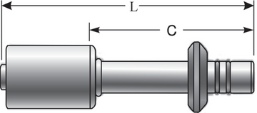 Gates Aluminum Male (Ford) Spring Lock PolarSeal Fitting