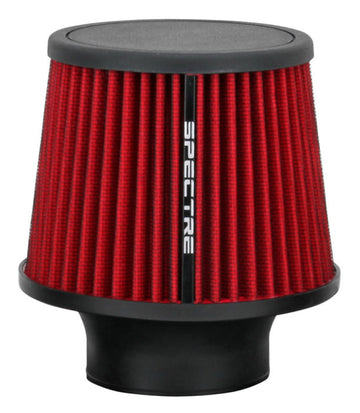 Filtro de aire cónico Spectre/redondo cónico de 3 pulgadas. - Rojo