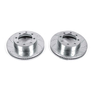 Power Stop 13-19 Ford F-250 Super Duty Front Evolution Rotores perforados y ranurados - Par