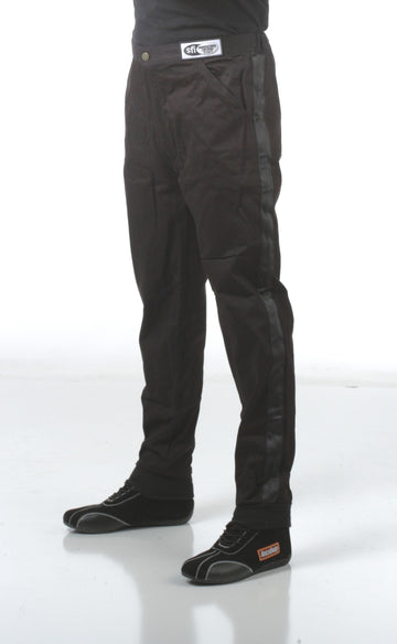 RaceQuip Pantalones negros SFI-1 1-L grandes