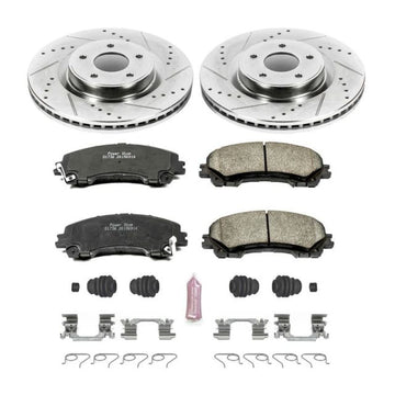 Power Stop 14-19 Infiniti Q50 Kit de freno deportivo delantero Z23 Evolution