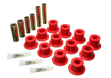 Energy Suspensión 07-21 Toyota Tundra Juego de bujes de grillete de ballesta trasera roja