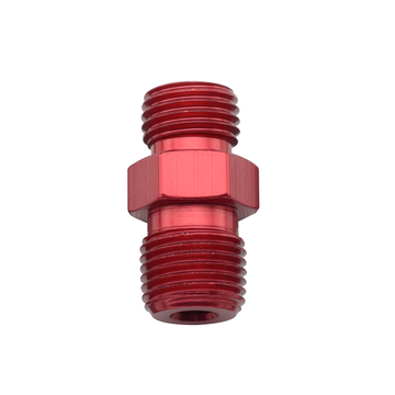 Fragola -3AN x 1/8 NPT Nitroso Flare Jet x NPT Adaptador - Rojo