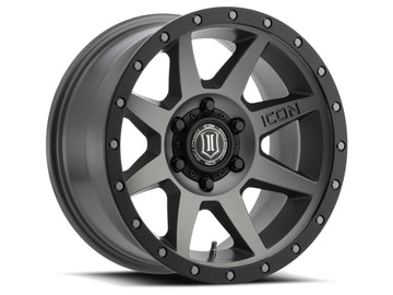 ICON Rebound 17x8.5 5x150 25mm Offset 5.75in BS Rueda de titanio de 110.1mm de diámetro