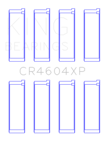 King 07-09 Mazdaspeed 3 L3-VDT MZR DISI (t) Duratec High Performance Rod Bearing Set - Size +0.50mm