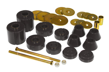Prothane 67-72 GM Kit de 12 bujes para montaje en carrocería, color negro
