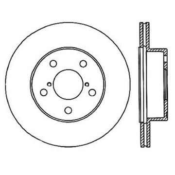 StopTech Power Slot 05-07 STi Rotor ranurado trasero derecho