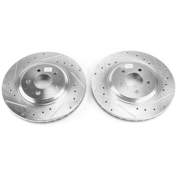 Power Stop 94-01 Ford Mustang Front Evolution Rotores perforados y ranurados - Par