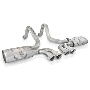 Stainless Works 1997-04 Corvette C5 3in Axle Back Quad 3-1/2in Slash-Cut Tips