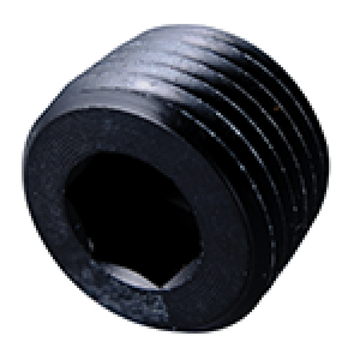 Tapón de tubería Fragola 1/4 NPT - Interno negro