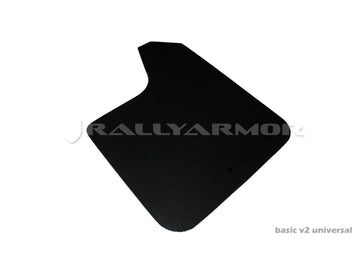 Rally Armor Ajuste universal (sin hardware) Guardabarros negro básico con logotipo negro