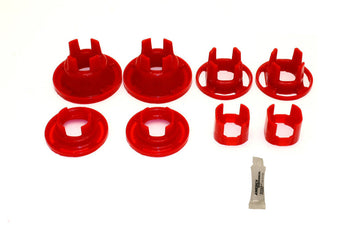 BMR 10-11 5ta generación Camaro cuna trasera versión Street Poly Inserts Only Kit de bujes - Rojo