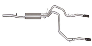 Gibson 10-14 Chevrolet Tahoe LS 5.3L 2.25in Escape dividido doble con respaldo de gato - Inoxidable