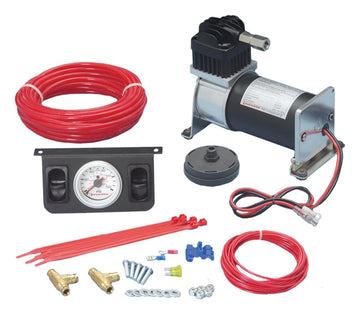 Firestone Air-Rite Air Command II Sistema de compresor de aire de servicio pesado con indicador analógico dual (WR17602219)