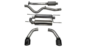 Corsa 12-14 Scion FRS / Subaru BRZ Escape deportivo con respaldo de gato y punta negra