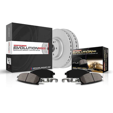 Power Stop 19-21 Ford Ranger Kit de freno delantero Z17 Evolution con revestimiento Geomet