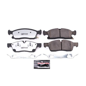 Power Stop 2017 Dodge Durango Pastillas de freno delanteras Z36 para camión y remolque con hardware